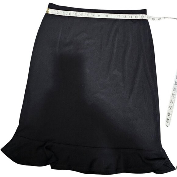 Exclusively Misook Black Knit Skirt Womens Size L - Picture 5 of 5